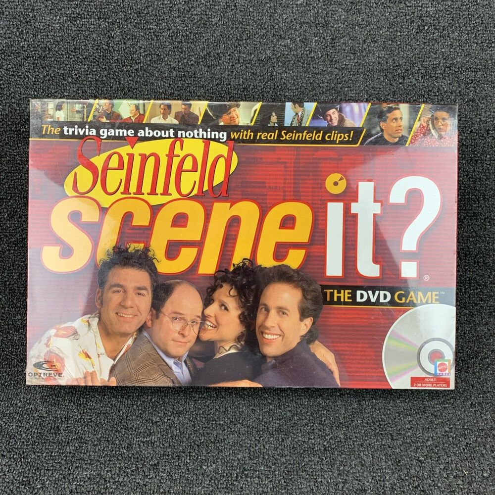 Mattel Seinfeld Scene It? The Interactive Trivia DVD Board Game NEW Sealed